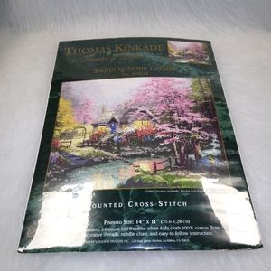 COUNTED CROSS STITCH Thomas Kincade Stepping Stone Cottage No. 50924